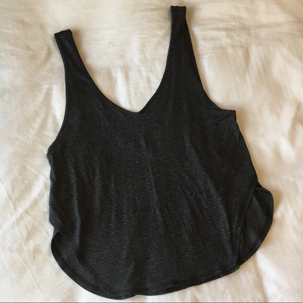 Dark grey lightweight lululemon tank